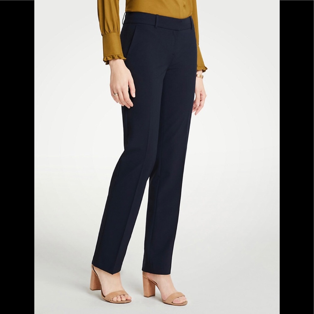 Banana Republic Navy Straight-Leg Dress Pants